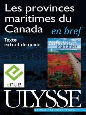 cover image of Les Provinces maritimes du Canada en bref